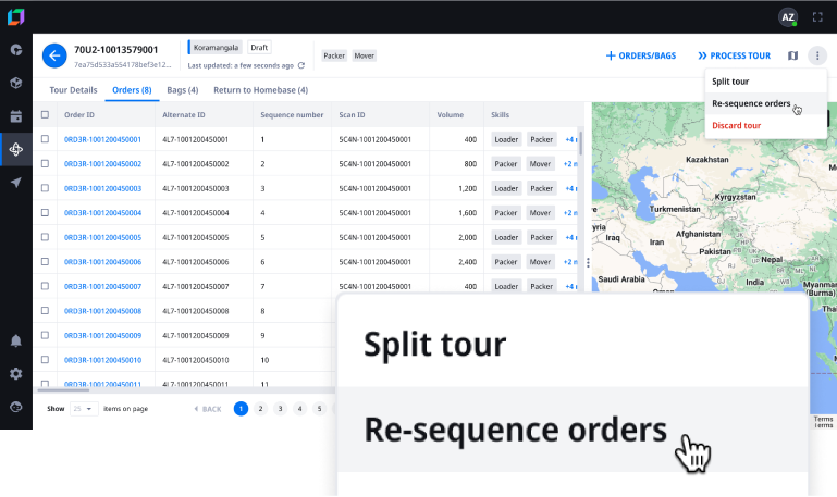 Dynamic Re-sequencing Screen Image