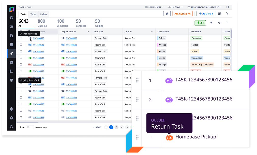 Returns & Empty-Crate Pickup