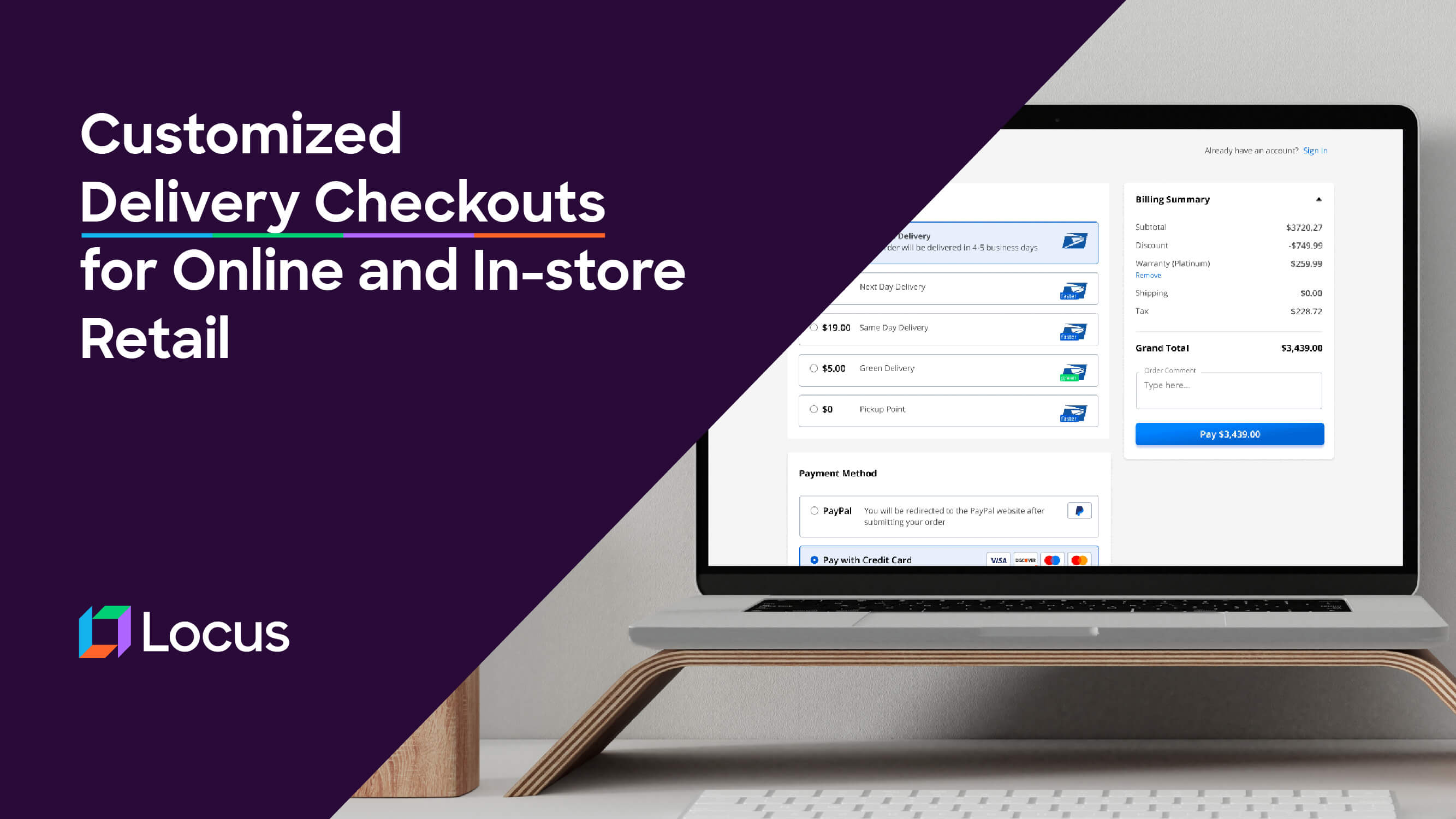 Delivery Linked Checkout Dashboard
