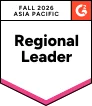 G2 Fall 2026 Asia Pacific Regional Leader Badge