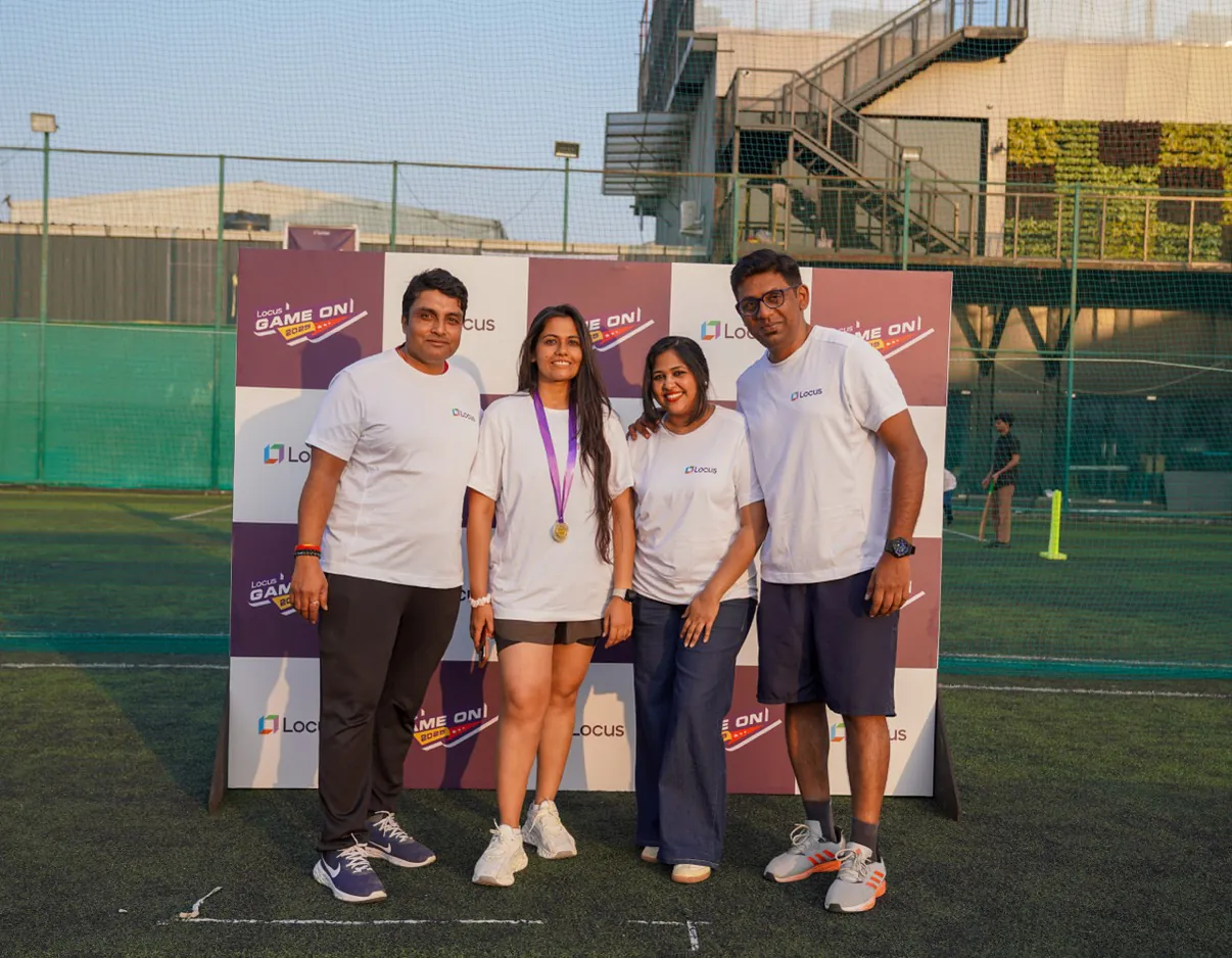 Locus team members at the Locus Game On! sports event