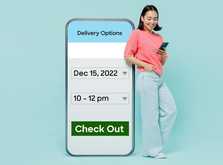 Delivery Linked Checkout Image