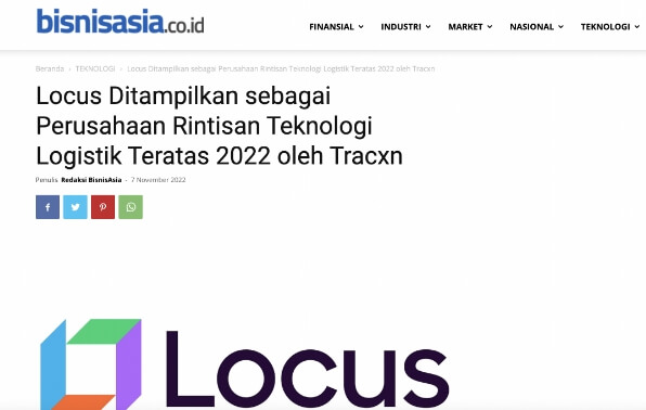 bisnisasia top logistics tech startup