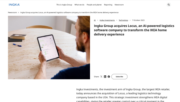 Ingka Group acquires Locus