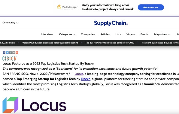supply chain digital top logistics tech startup