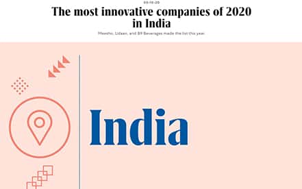The most innovative companies of 2020 in India