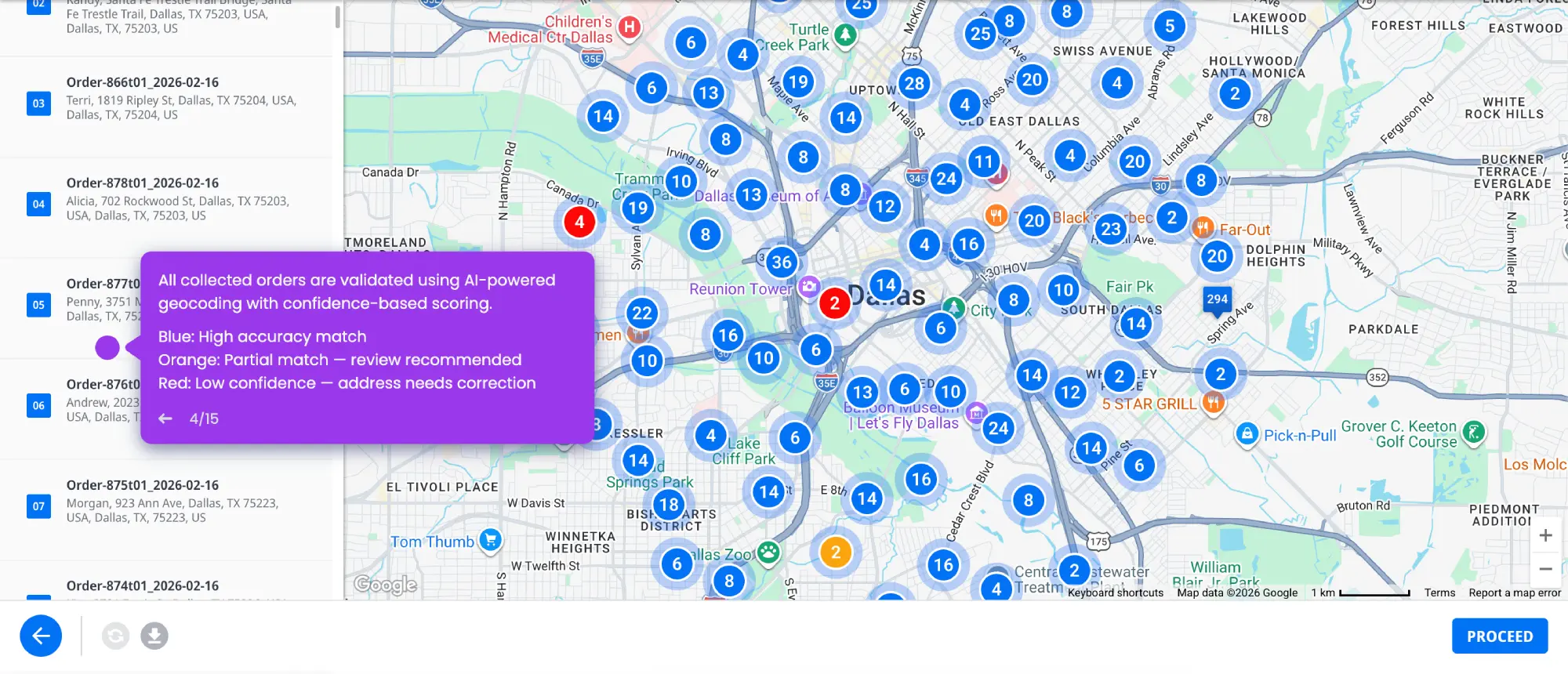 Geocoding Dashboard Image