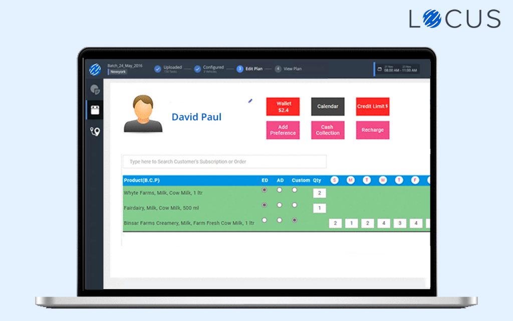 How can technology facilitate efficient milk deliveries