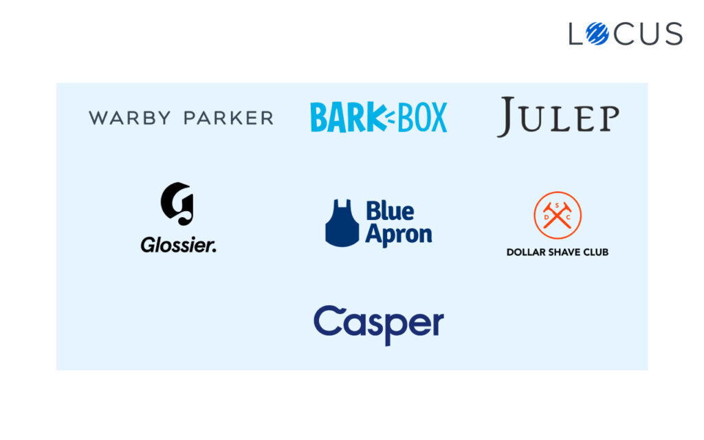 Some Example of D2C brands