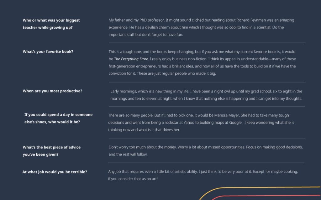 Quick Questions - Shantanu