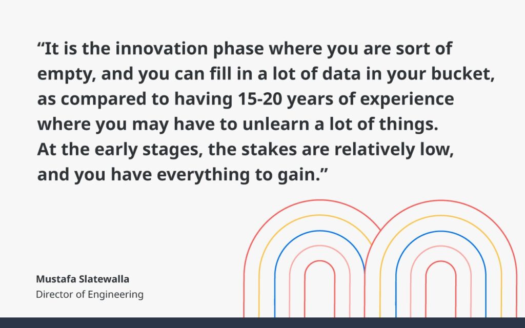 A quote by Mustafa Slatewalla on innovation