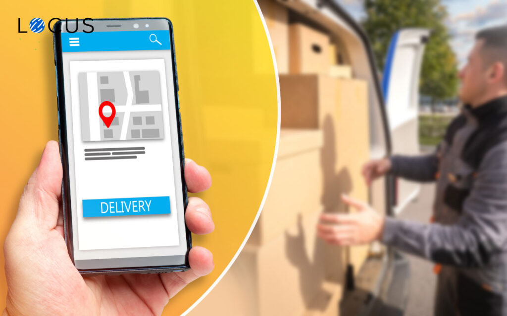 A fleet driver is getting the next delivery location with Locus final mile delivery software