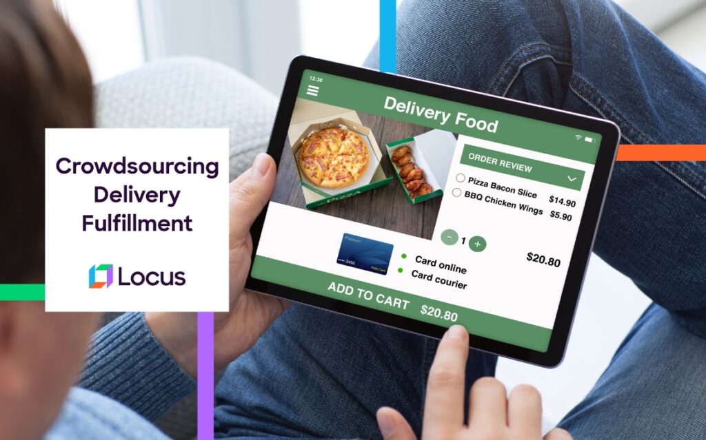 Crowdsourcing delivery fulfillment