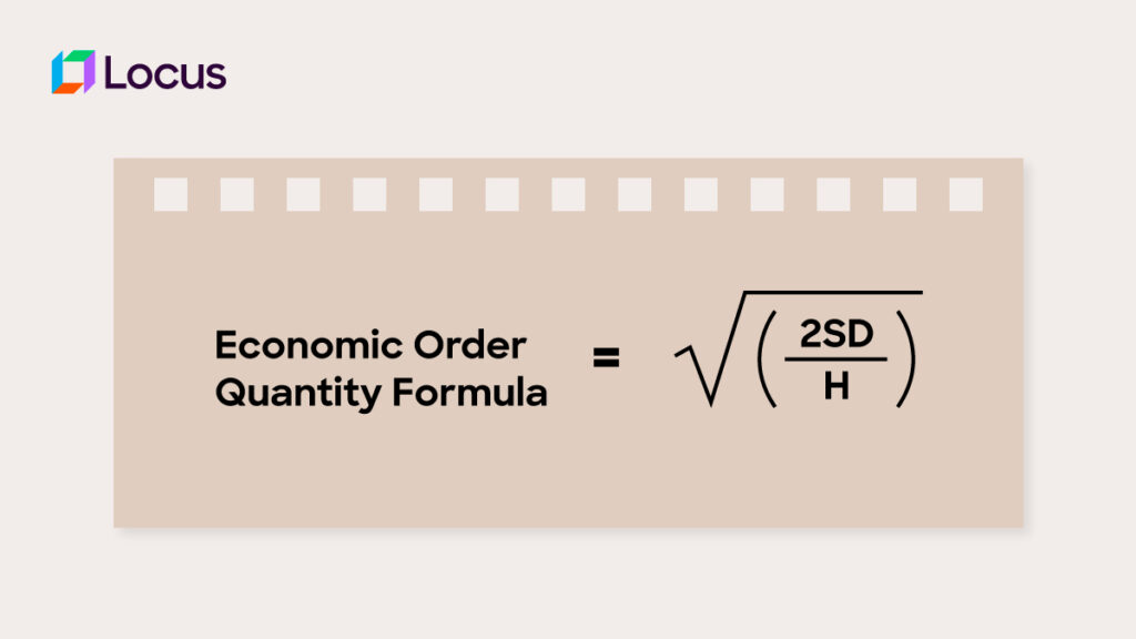 Economic order quantity formula Economic order quantity formula