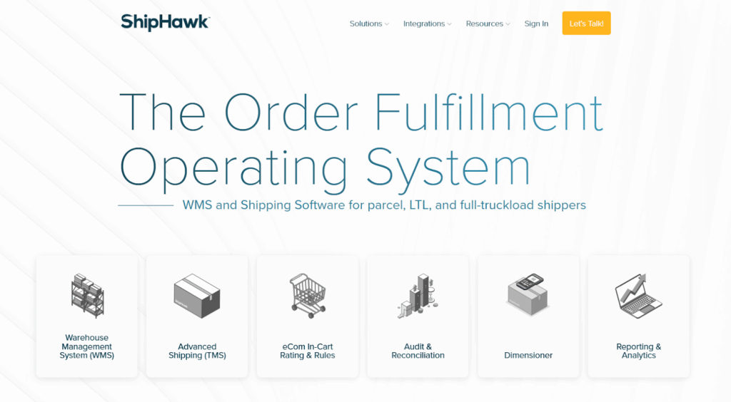 ShipHawk homepage