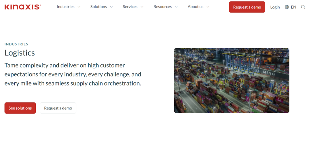 Kinaxis Maestro homepage