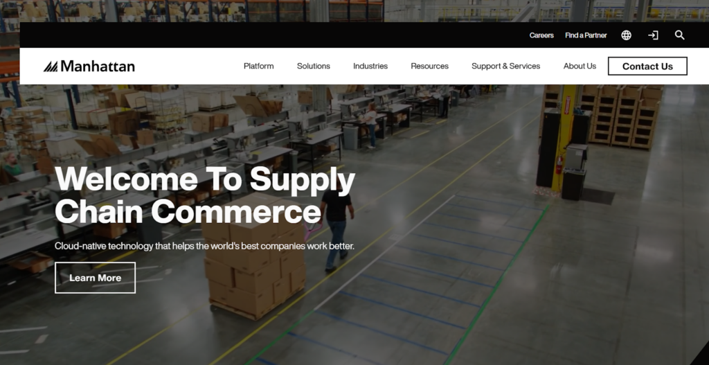 Manhattan Associates homepage