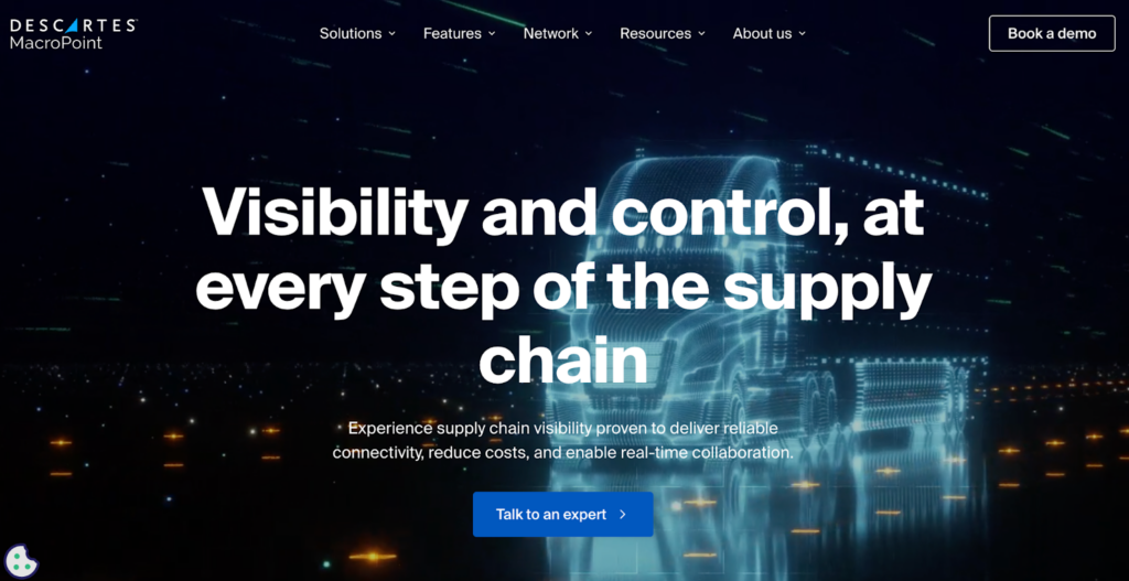 Descartes MacroPoint Homepage