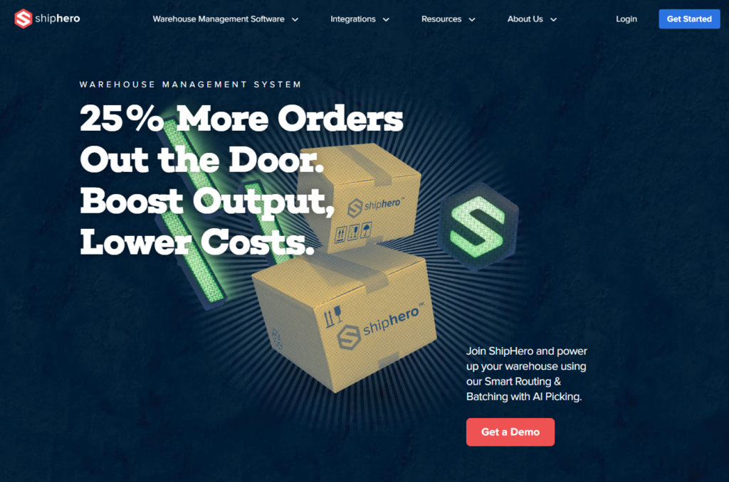 ShipHero homepage