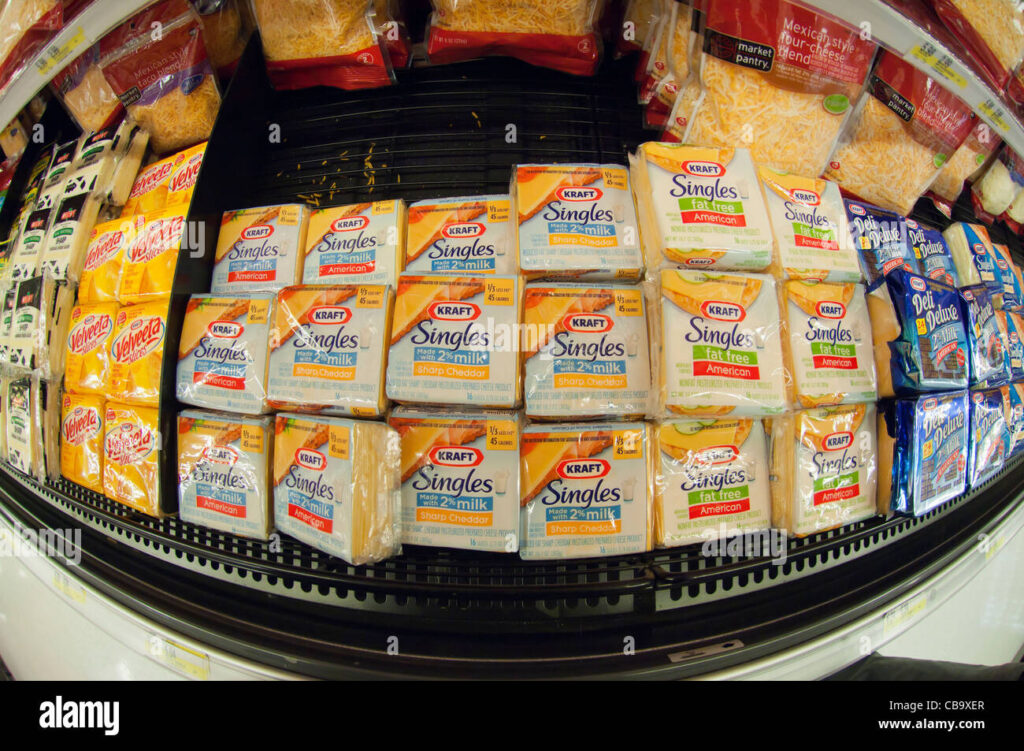Kraft Foods cheese products being prepared for Direct Store Delivery to retail outlets