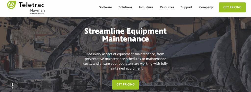 Teletrac Navman homepage