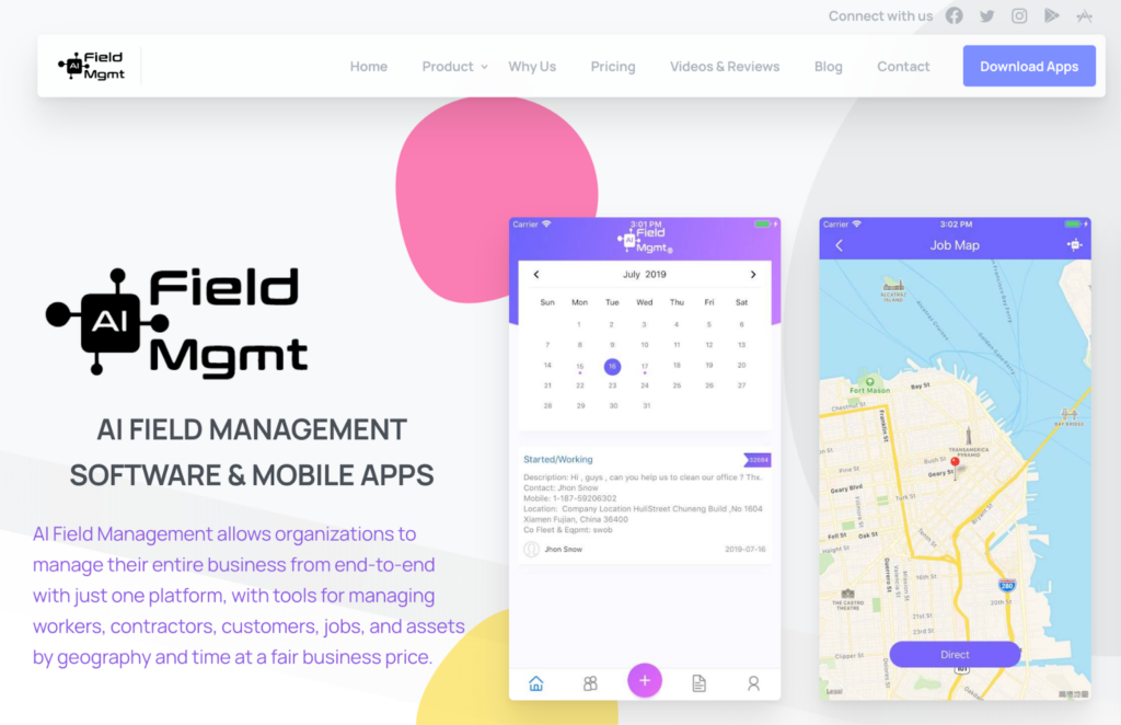 AI Field Management Homepage