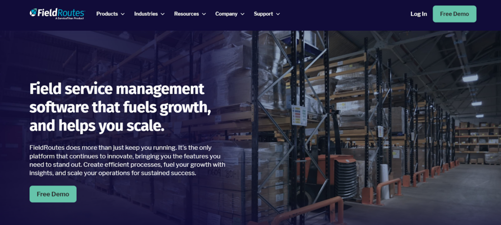 FieldRoutes homepage