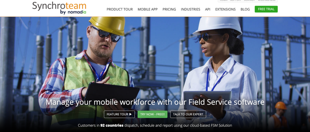 Synchroteam Homepage