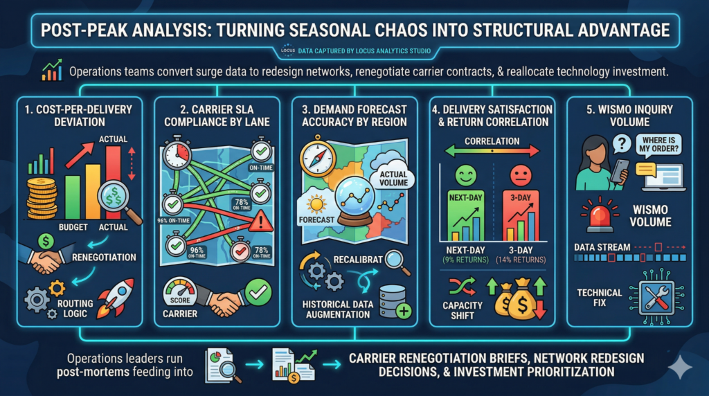 Infographics show how operations teams convert surge data to redesign networks