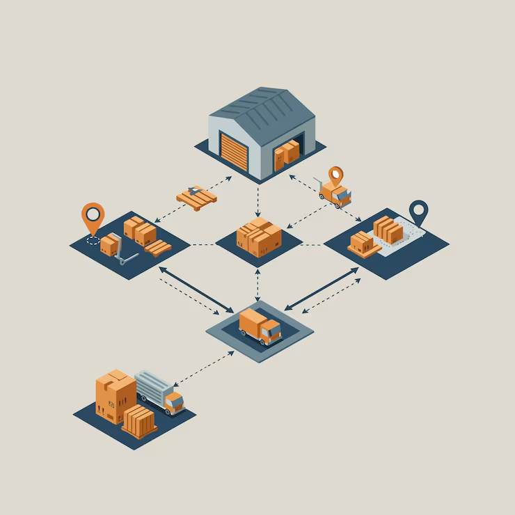 Enterprise logistics control tower with live delivery tracking